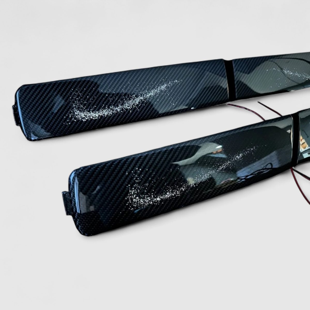 Kubay Design illuminated carbon door panel trims for Mercedes-Benz G-Wagon.