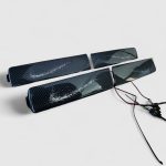 Glossy carbon LED door trim set for Mercedes-Benz G-Class W463A – luxury design.