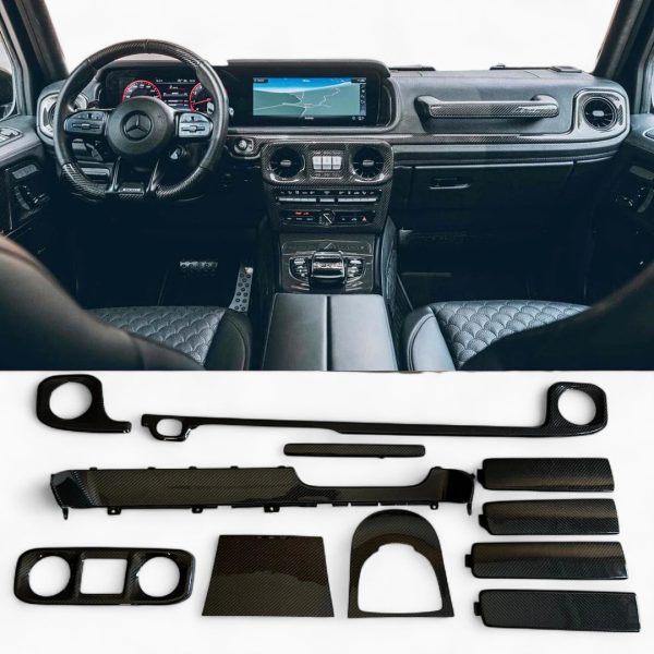 Carbon Fiber Interior Trim Set for Mercedes-Benz G-Class W463A – Kubay Design