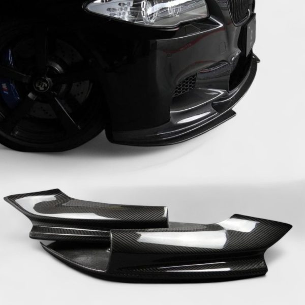 BMW F10 carbon fiber front bumper mounts Kubay Design
