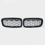 BMW 3 Series F30 black diamond M-style front grille