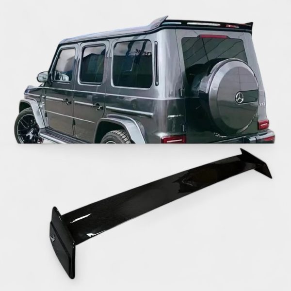 topcar style rear roof carbon spoiler mercedes g class w463a kubay design