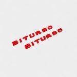 weather resistant red biturbo badges for mercedes g wagon