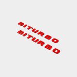 high quality red biturbo badge kit mercedes benz w463a