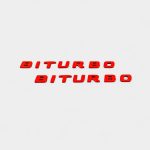 kubay design metal biturbo emblem set for g63 g500