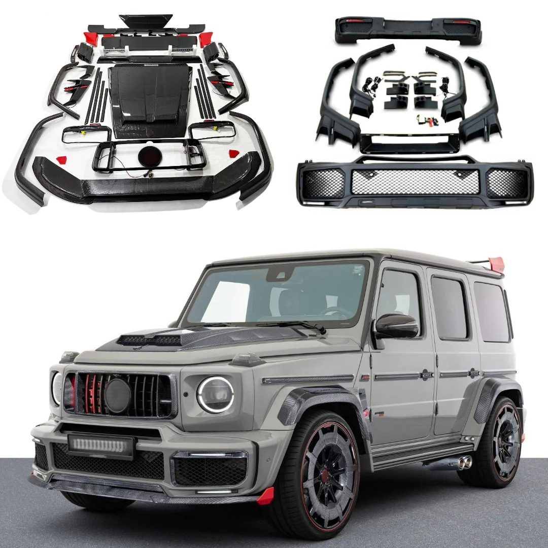 Rocket G900 Carbon & Plastic Widestar Body Kit for Mercedes-Benz G63 AMG W463A 2019+ rocket g900 carbon and plastic widestar body kit mercedes g63 w463a kubay design
