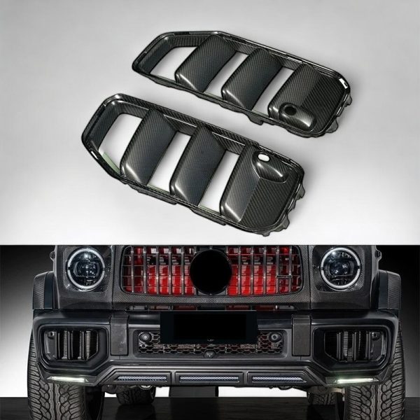 Mercedes-Benz G-Class W465 (2025+) Rowen Style Carbon Fiber Front Bumper Air Vents