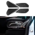 Black carbon fiber seat side trim panels for Mercedes-Benz G-Class W465 (2025+)