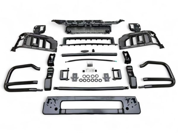 Reinforced steel bull bar with matte black finish – AMG bumper protector