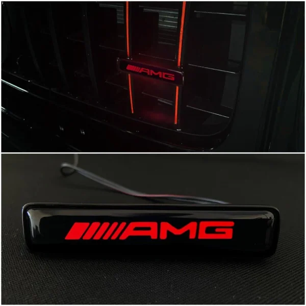 glowing amg badge for mercedes g class front grille