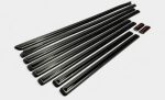 amg exterior side molding insertions piano black kubay design g class