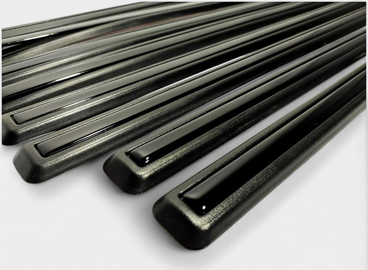 gloss piano black side moldings insertions only for mercedes benz g wagon
