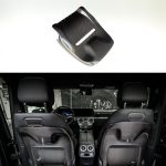 Glossy carbon fiber rear seat back covers with UV protection for Mercedes W465