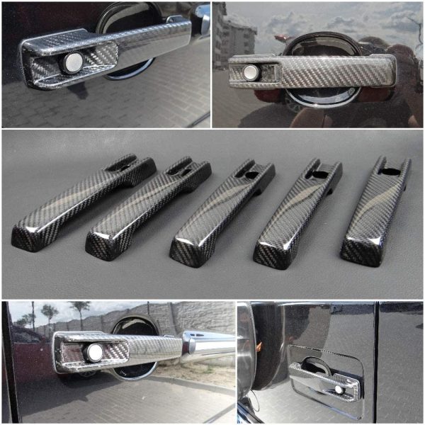 carbon fiber door handle covers mercedes g class w463a kubay design
