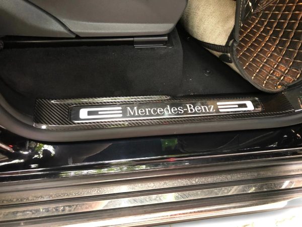 Genuine carbon weave door sill trim set for Mercedes-Benz G-Class W464