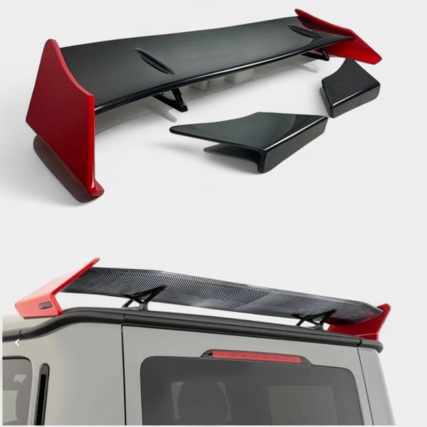 aerodynamic rocket style carbon spoiler for g class w463a