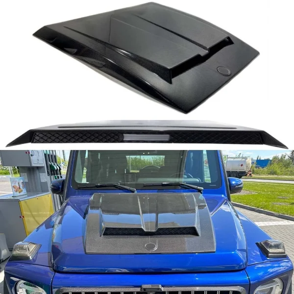 Carbon fiber hood scoop set for Mercedes G-Class W463A W464