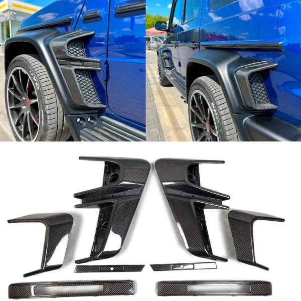 kubay design carbon fiber widestar exterior trim set for g63 amg w463a