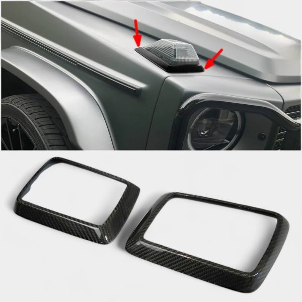Carbon Fiber Turn Signal Frames for Mercedes G-Class W463A – Kubay Design