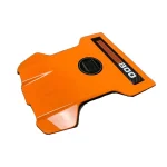 Gloss grey carbon engine cover with orange accent Mercedes G-Class