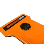 Carbon fiber orange center engine cover close-up AMG G63