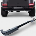 amg carbon fiber rear bumper diffuser mercedes g class w463a kubay design