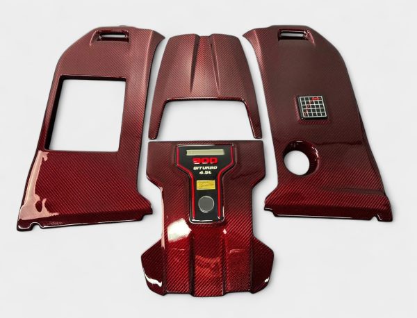 ocket 900 red carbon engine cover with badges mercedes benz w464