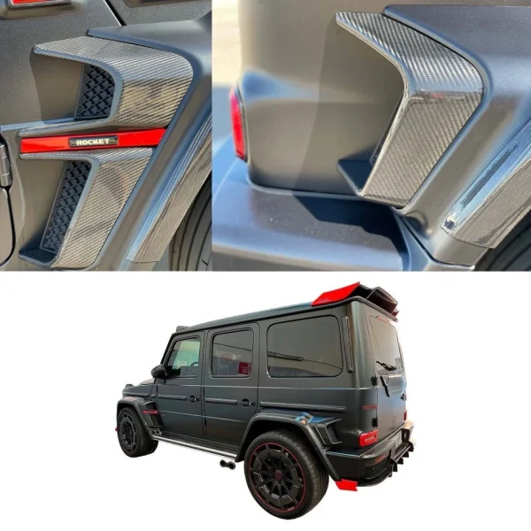 kubay design carbon fiber exterior trim kit mercedes g wagon w463a