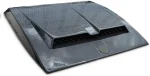 gloss grey carbon fiber hood scoop upgrade g wagon w463a