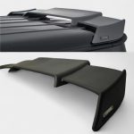 fiberglass rear roof lip spoiler mercedes g class w463a kubay design