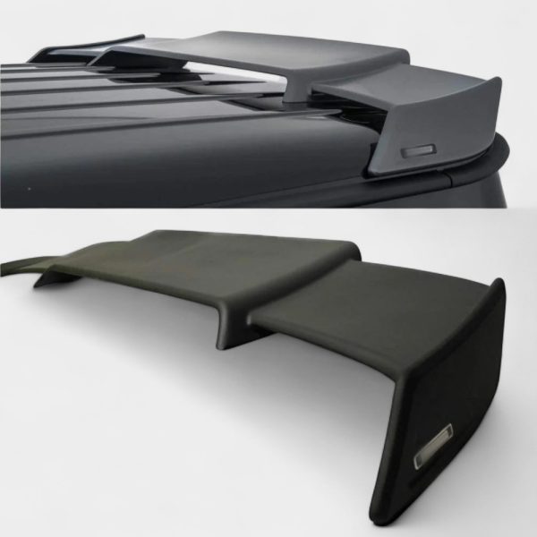 fiberglass rear roof lip spoiler mercedes g class w463a kubay design