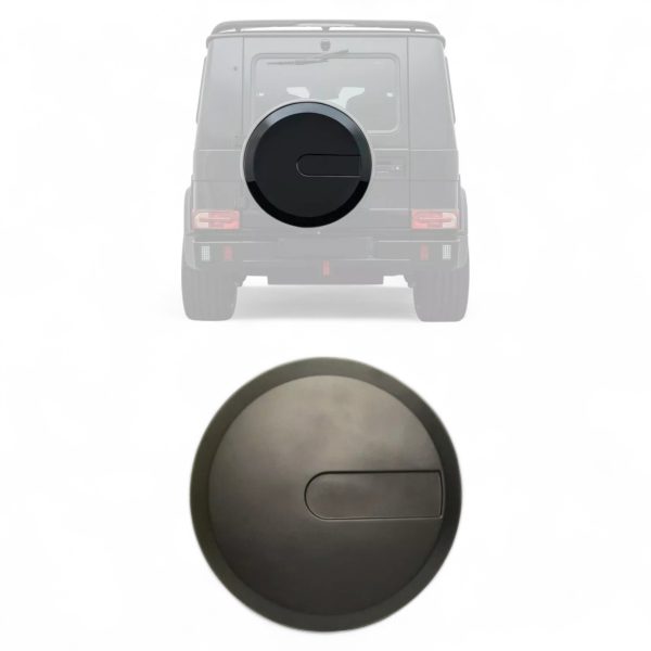 Unpainted fiberglass spare wheel cover plate with AMG-inspired styling – Mercedes G-Class