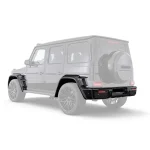 Wide fender flares and LED front bumper details G63