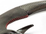 Mercedes G-Class W463 custom carbon steering wheel with Alcantara and piano black details – Kubay Design.