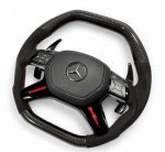 Carbon Fiber & Alcantara Steering Wheel for Mercedes-Benz G-Class W463 GL X166 ML W166  - Image 2