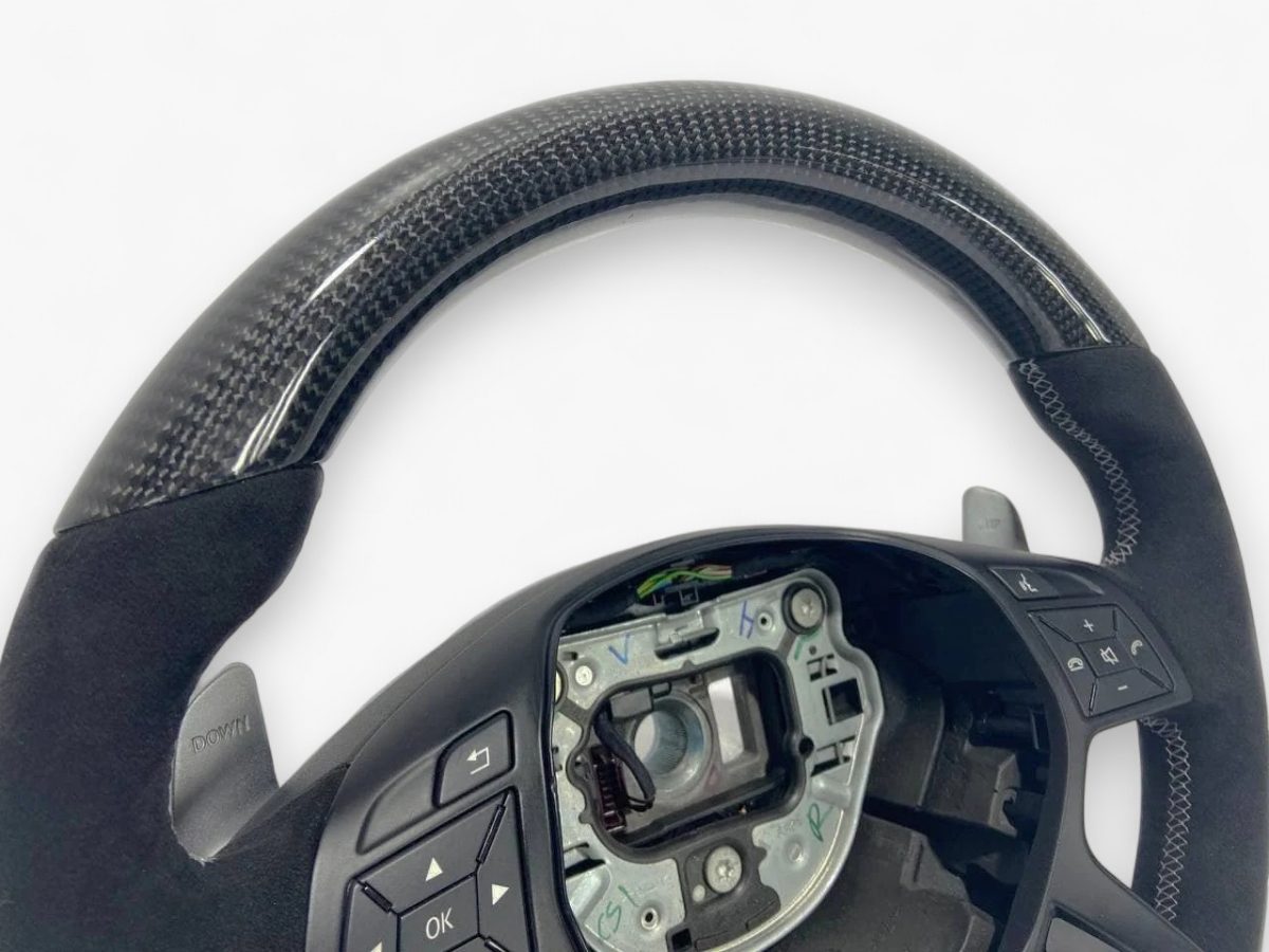 Carbon Fiber & Alcantara Steering Wheel for Mercedes-Benz G-Class W463 GL X166 ML W166 - Image 5