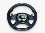 Carbon Fiber & Alcantara Steering Wheel for Mercedes-Benz G-Class W463 – Kubay Design premium interior upgrade.
