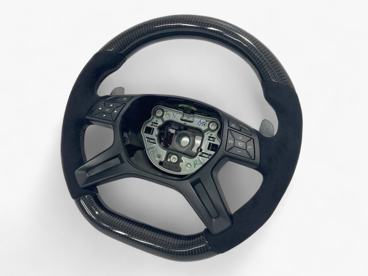 Carbon Fiber & Alcantara Steering Wheel for Mercedes-Benz G-Class W463 GL X166 ML W166 - Image 6