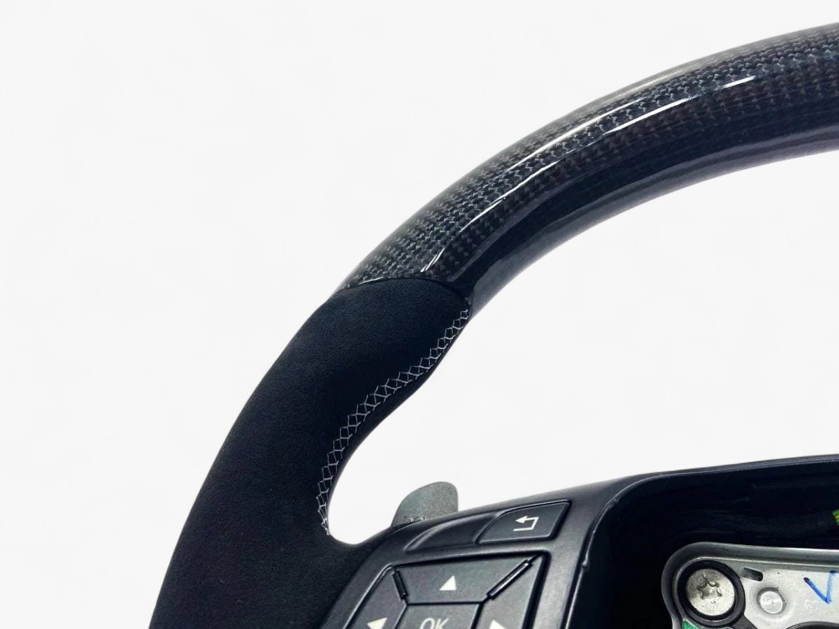 Carbon Fiber & Alcantara Steering Wheel for Mercedes-Benz G-Class W463 GL X166 ML W166 - Image 7