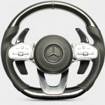 Carbon & Leather Steering Wheel with Paddle Shifters for Mercedes-Benz W222 / W463A / W213 – Kubay Design