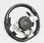 Flat-bottom carbon fiber steering wheel for Mercedes-Benz W222 S-Class