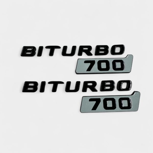 kubay design 700 biturbo gray emblem set for mercedes g63 amg