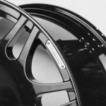 Gloss black multi-spoke Monoblock M wheel close-up G63