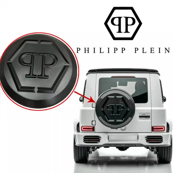 philipp plein carbon fiber spare wheel cover mercedes g class w463a kubay design