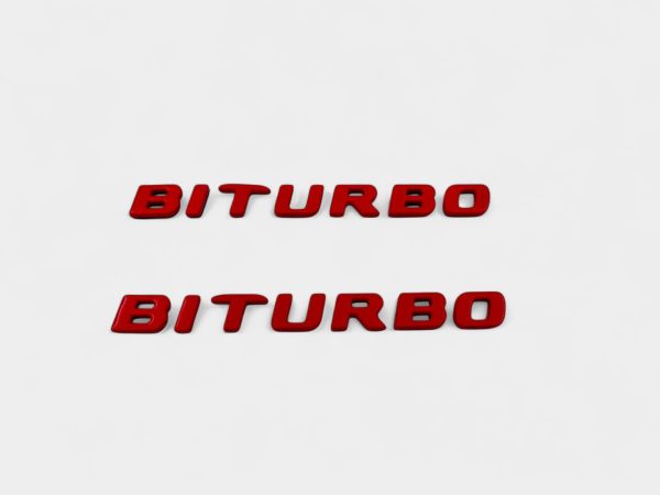 kubay design red biturbo emblems for mercedes g63 amg w464
