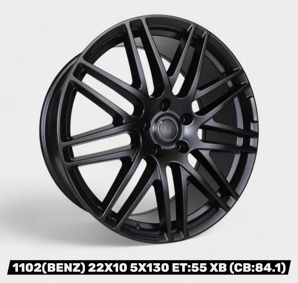 R22 Matte Black Rims for Mercedes-Benz G-Class W463 W463A W464 22-inch matte black wheels for Mercedes G-Class W464