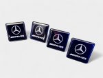4-piece black AMG Mercedes badge set for Mercedes-Benz interior