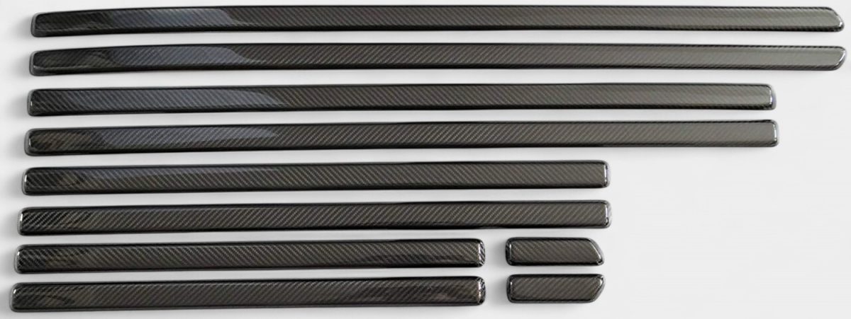 premium carbon fiber body side moldings mercedes g63 amg