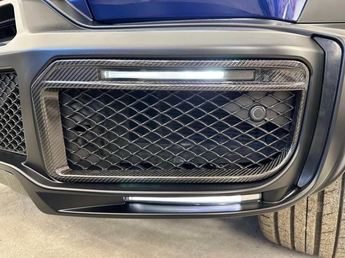 uv resistant carbon fiber led bumper insertions g63 g900 w464