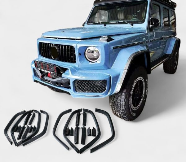 kubay design carbon wide fender flares 4x4 squared for g wagon w463a